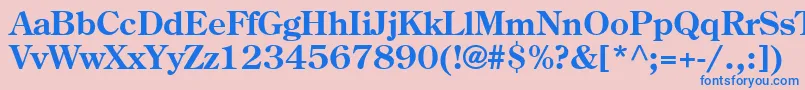Agcoscb Font – Blue Fonts on Pink Background