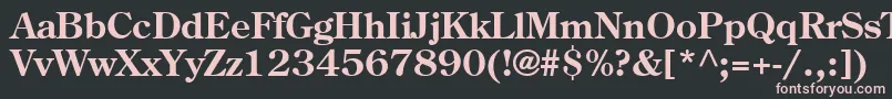Agcoscb Font – Pink Fonts on Black Background