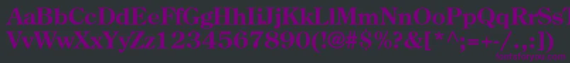 Agcoscb Font – Purple Fonts on Black Background
