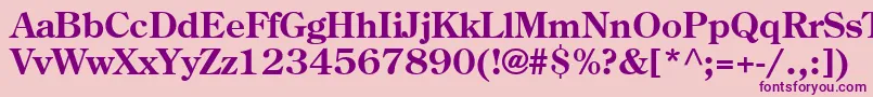Agcoscb Font – Purple Fonts on Pink Background