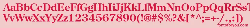 Agcoscb Font – Red Fonts on Pink Background