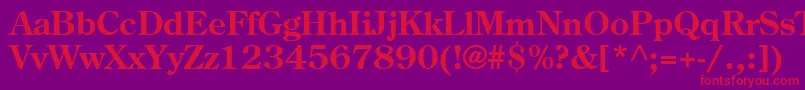 Шрифт Agcoscb – красные шрифты на фиолетовом фоне