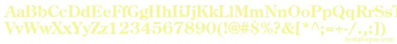 Agcoscb Font – Yellow Fonts on White Background