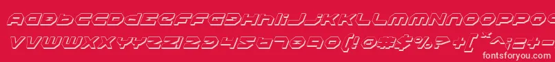 HaloShadowItalic Font – Pink Fonts on Red Background