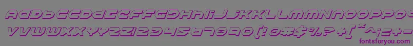 HaloShadowItalic Font – Purple Fonts on Gray Background