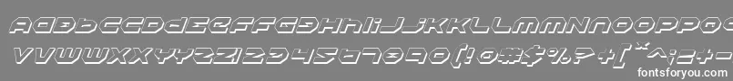 HaloShadowItalic Font – White Fonts on Gray Background