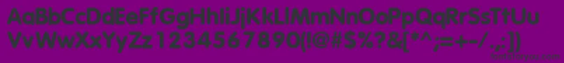 Fonte VagroundedblacksskBold – fontes pretas em um fundo violeta