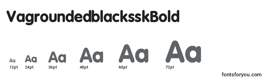 VagroundedblacksskBold Font Sizes