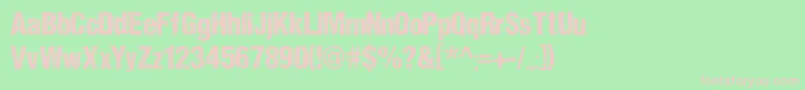 DccSharpDistressBlackByDccanim Font – Pink Fonts on Green Background