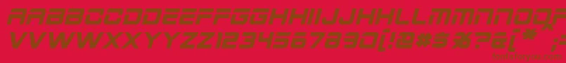 2015CruiserBoldItalic Font – Brown Fonts on Red Background