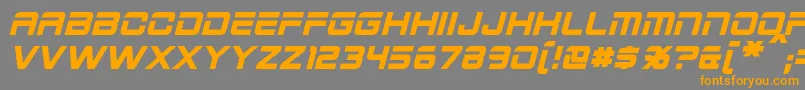 2015CruiserBoldItalic Font – Orange Fonts on Gray Background