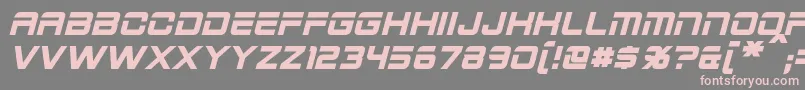 2015CruiserBoldItalic Font – Pink Fonts on Gray Background