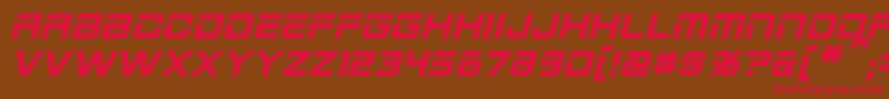 2015CruiserBoldItalic Font – Red Fonts on Brown Background