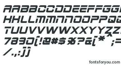  2015CruiserBoldItalic font