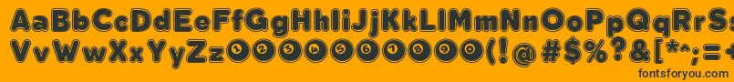 BolaOchoDemoFfp Font – Black Fonts on Orange Background