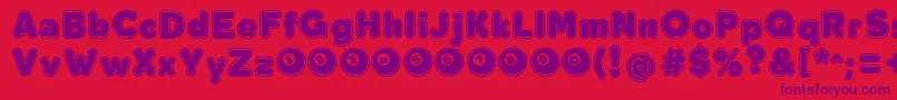 BolaOchoDemoFfp Font – Purple Fonts on Red Background