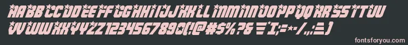 Armyrangersital Font – Pink Fonts on Black Background