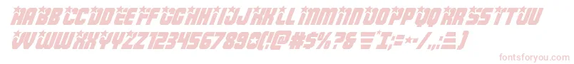 Шрифт Armyrangersital – розовые шрифты на белом фоне