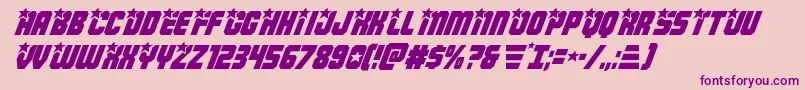 Шрифт Armyrangersital – фиолетовые шрифты на розовом фоне