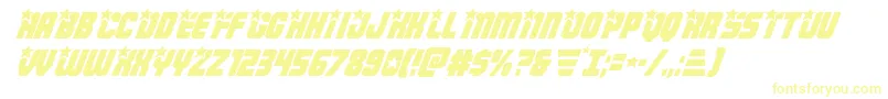 Armyrangersital-fontti – keltaiset fontit valkoisella taustalla
