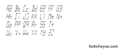 Lcd14italiccondensed Font