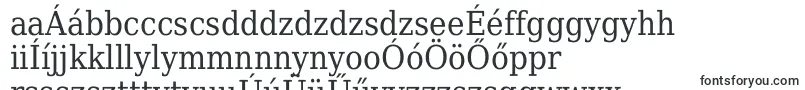 Шрифт Dejavu Serif Condensed – венгерские шрифты