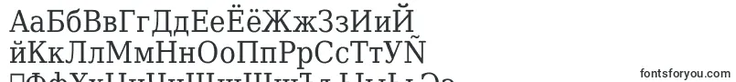 Dejavu Serif Condensed-Schriftart – russische Schriften