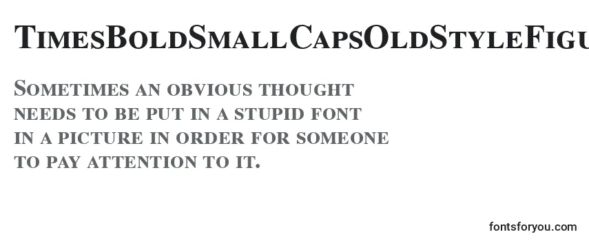 TimesBoldSmallCapsOldStyleFigures-fontti