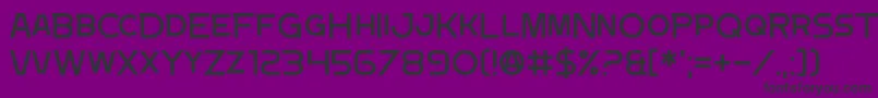 DocumentTwo Font – Black Fonts on Purple Background