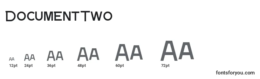DocumentTwo Font Sizes