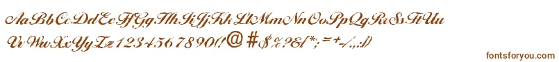 BallantinesantiqueXboldRegular-Schriftart – Braune Schriften auf weißem Hintergrund