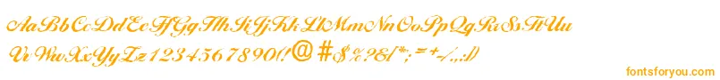 BallantinesantiqueXboldRegular Font – Orange Fonts on White Background