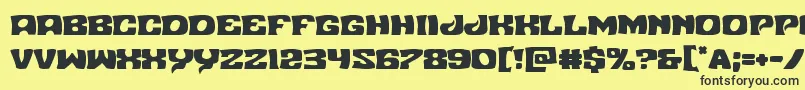 Nuevopassion Font – Black Fonts on Yellow Background