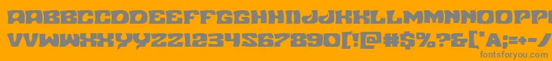 Nuevopassion Font – Gray Fonts on Orange Background