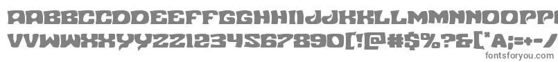 フォントNuevopassion – 白い背景に灰色の文字