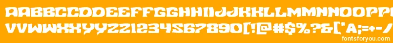 Nuevopassion Font – White Fonts on Orange Background