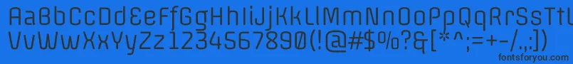 フォントOffsideRegular – 黒い文字の青い背景