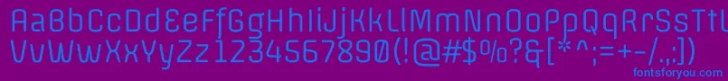 OffsideRegular Font – Blue Fonts on Purple Background