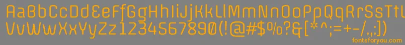 OffsideRegular Font – Orange Fonts on Gray Background