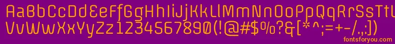 OffsideRegular Font – Orange Fonts on Purple Background