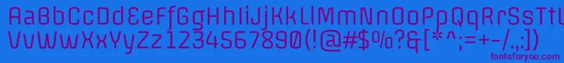 OffsideRegular Font – Purple Fonts on Blue Background