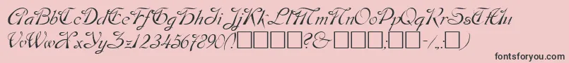 DobkinPlain Font – Black Fonts on Pink Background