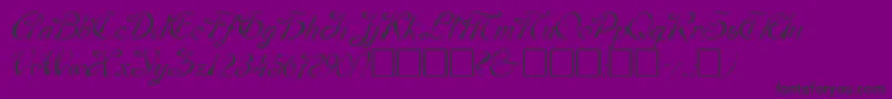 DobkinPlain Font – Black Fonts on Purple Background