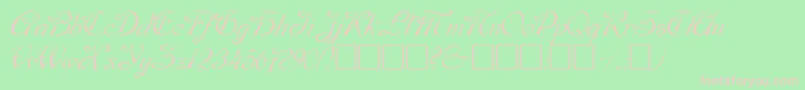 DobkinPlain Font – Pink Fonts on Green Background