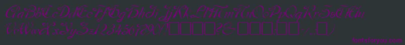 DobkinPlain Font – Purple Fonts on Black Background