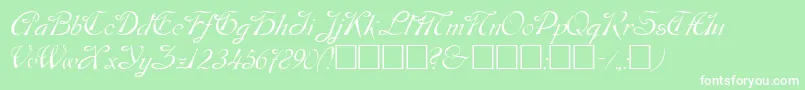 DobkinPlain Font – White Fonts on Green Background