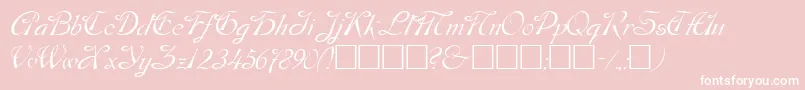 DobkinPlain Font – White Fonts on Pink Background