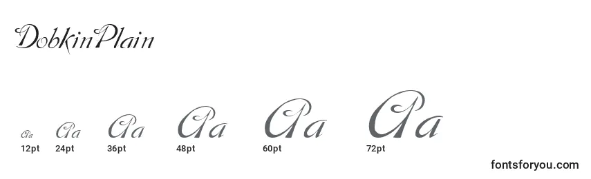 DobkinPlain Font Sizes