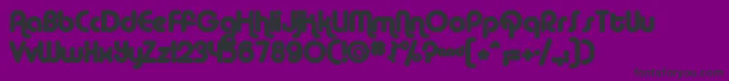 Albam Font – Black Fonts on Purple Background