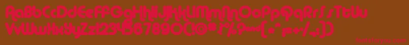 Albam Font – Red Fonts on Brown Background